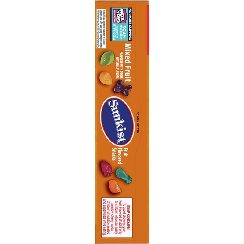 Sunkist Fruit Flavored Snacks, Mixed Fruit (10 each) - Instacart