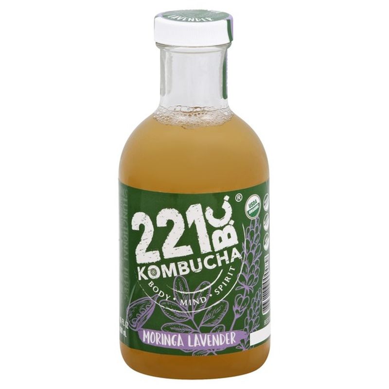 Kombucha 221 Bc Kombucha, Organic, Moringa Lavender (16 oz) Instacart
