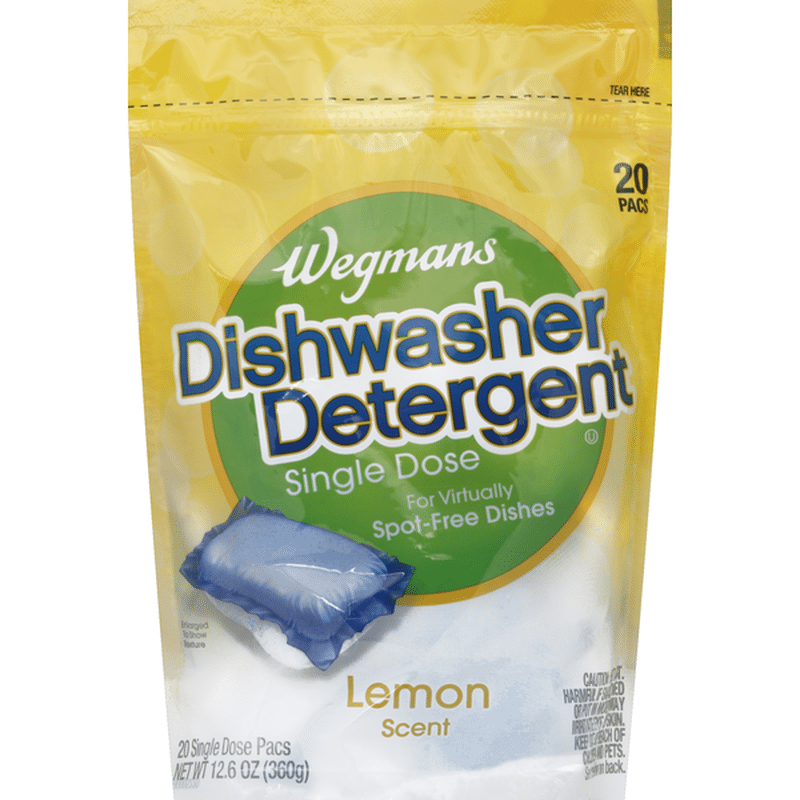 Wegmans Dishwasher Detergent, Single Dose, Lemon Scent (20 ct) Instacart