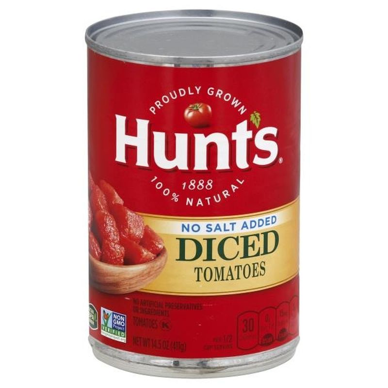 Hunt's Diced Tomatoes No Salt Added (14.5 oz) from Publix Instacart