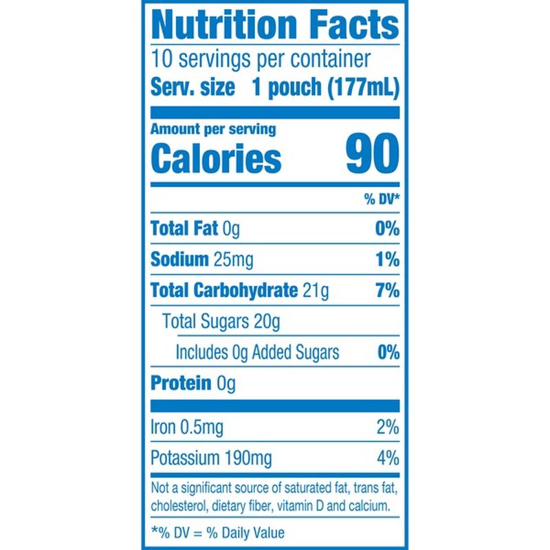 Capri Sun 100 Fruit Punch Flavored Juice Blend (6 fl oz) Instacart