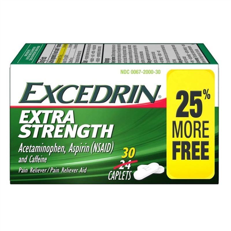 Excedrin Acetaminophen 30 Ct Instacart