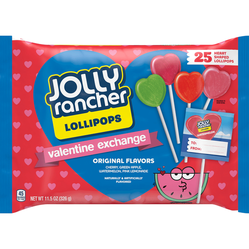 Jolly lollipops ranchers Jolly Ranchers Lollipops, Original Flavors, Heart Shaped, Valentine