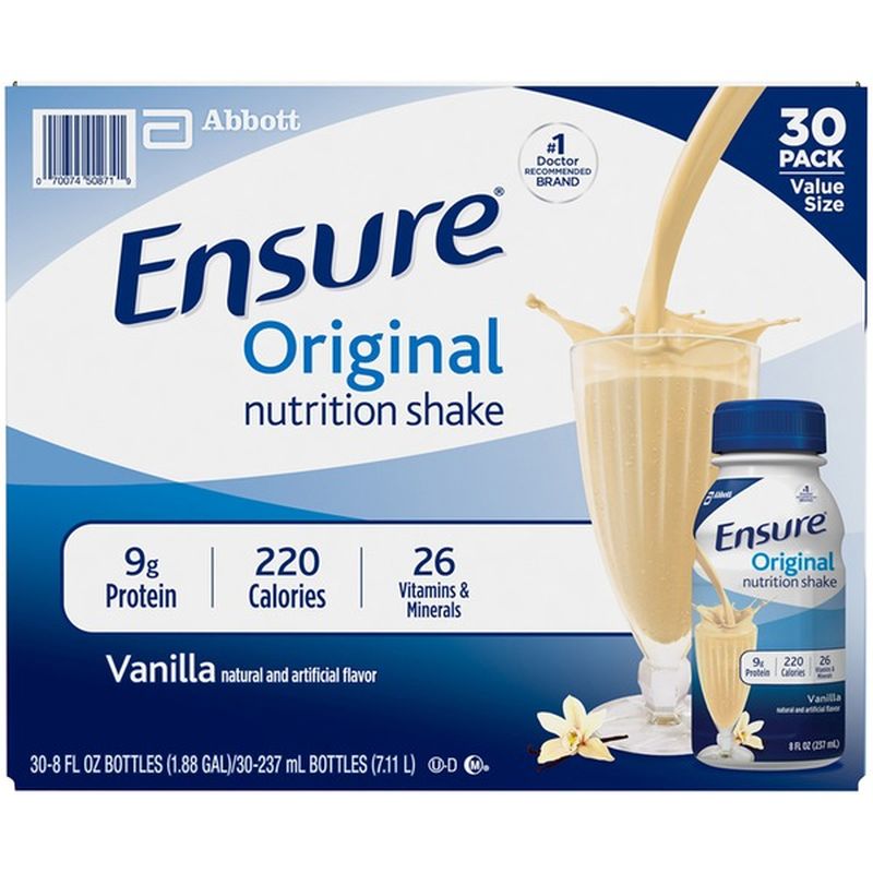Ensure Vanilla Ensure Original Nutrition Shake Vanilla ReadytoDrink