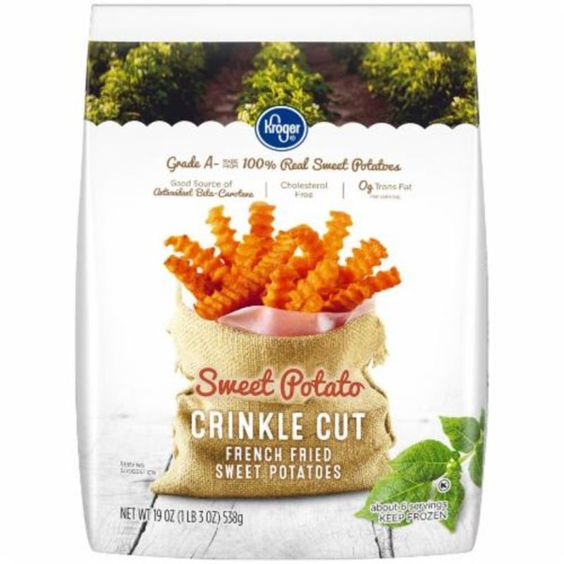 Kroger Crinkle Cut Sweet Potato Fries (19 oz) Instacart