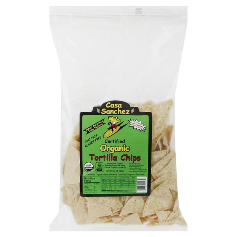 Casa Sanchez Tortilla Chips, Certified Organic (14 oz) Instacart