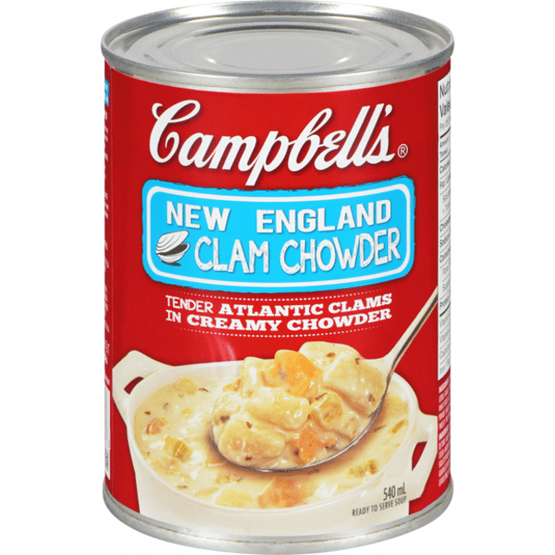 Slow Kettle Style Soup New England Clam Chowder with Fresh Cream
