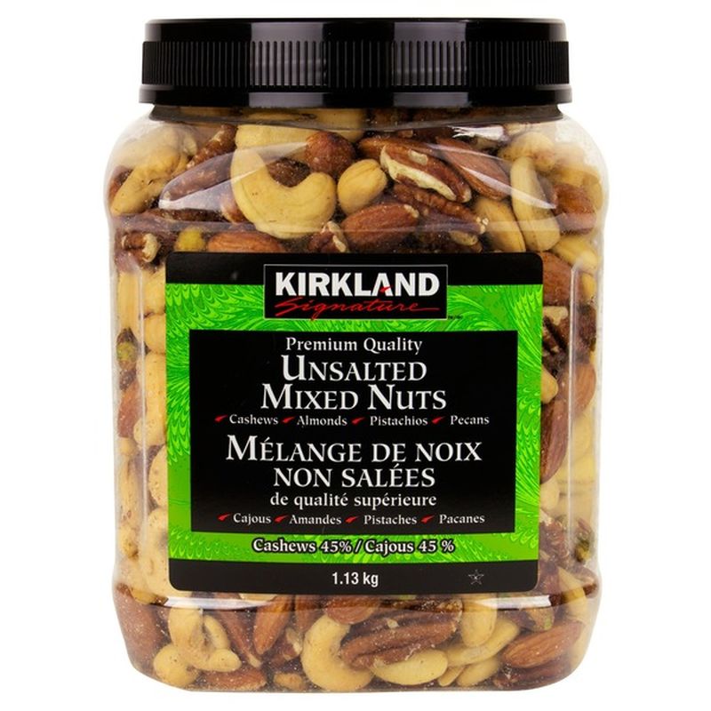 Kirkland Signature Unsalted Fancy Mixed Nuts, 40 oz (2.5 lb) Instacart