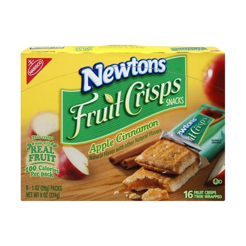 Newtons Nabisco Newtons Apple Cinnamon Fruit Crisps Snacks 8 PK (8 oz