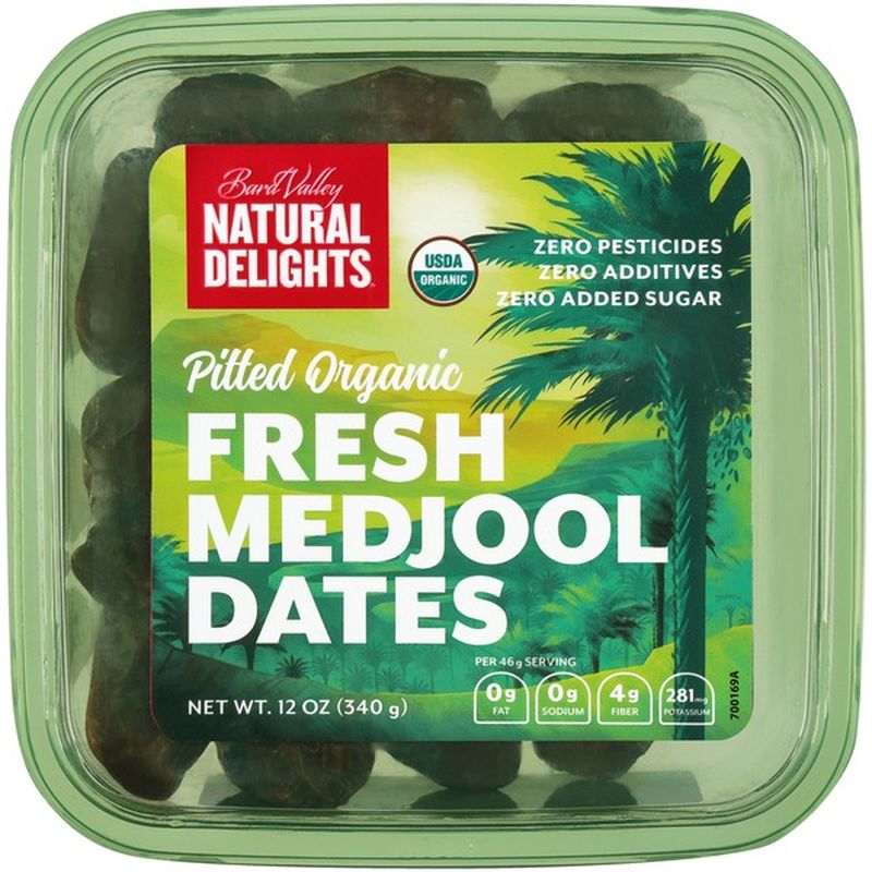 Natural Delights Pitted Organic Fresh Medjool Dates (12 oz) Delivery or