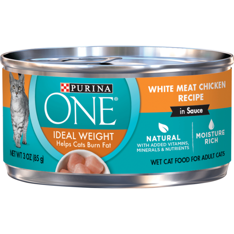Purina ONE Natural Weight Control Wet Cat Food, Ideal Weight White Meat