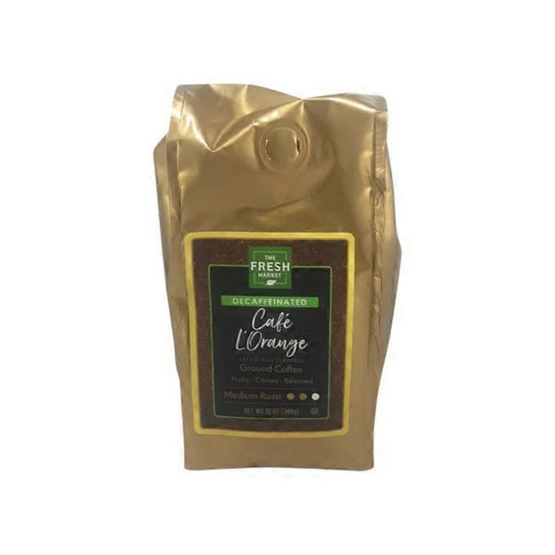 The Fresh Market Cafe L'Orange Decaffeinated Ground Coffee in Bag (12 ...