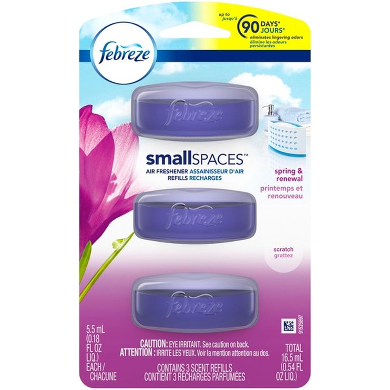 Febreze Small Spaces Spring Renewal Air Freshener Refills 0 18 Fl Oz Instacart