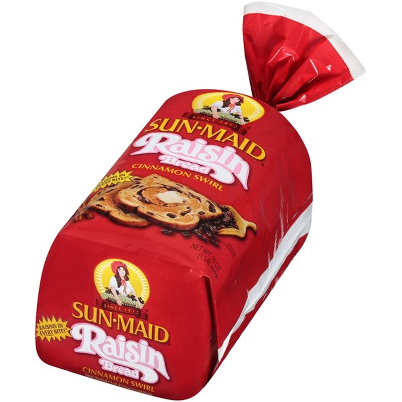 SunMaid Cinnamon Swirl Raisin Bread (1 lb) Instacart