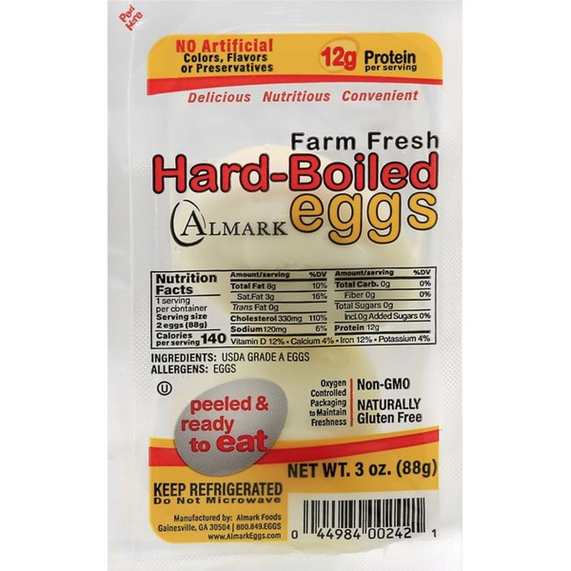 Almark Eggs, HardBoiled, Farm Fresh (3 oz) from Publix Instacart