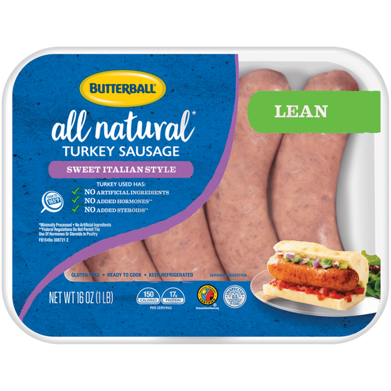 Butterball Everyday Lean Italian Style Turkey Sausage Sweet Links (16