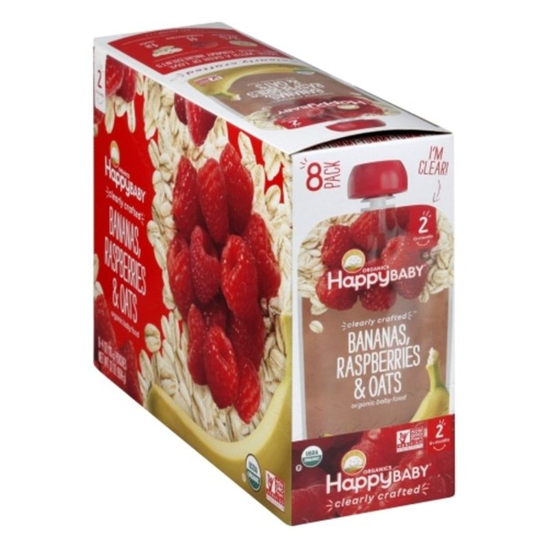 happy baby banana raspberry oats