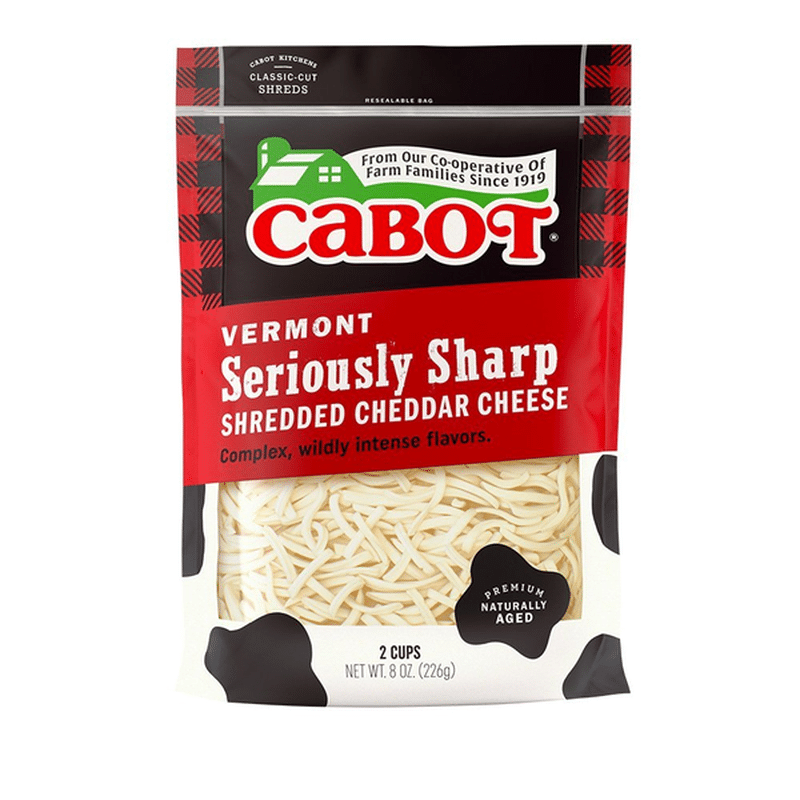 Cabot Creamery Hand Selected Premium Cheddar Cheese Seriously Sharp (8