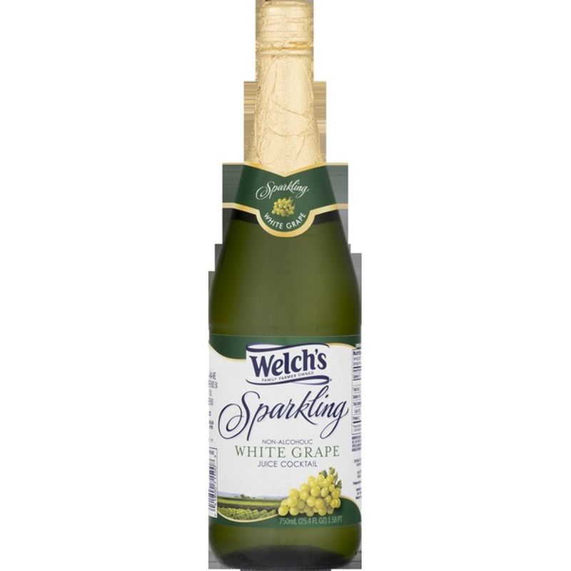 Welch's Sparkling Non-Alcoholic Juice Cocktail White Grape (25.4 fl oz ...