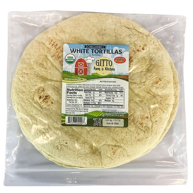 Gitto Farmer’s Market White Tortillas