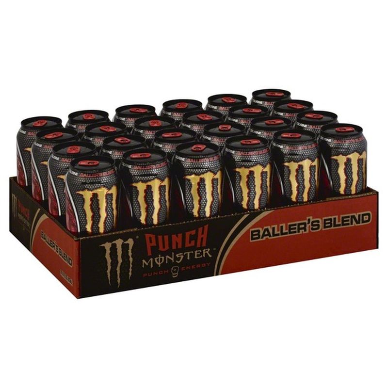 Monster Energy Drink, Baller's Blend, Punch 24 Pack, Tray (16 oz
