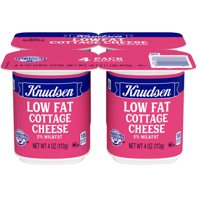 KNUDSEN On The Go Lowfat Cottage Cheese with 2 Milkfat (16 oz