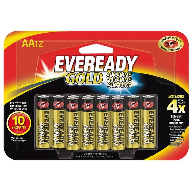 Eveready Alkaline Aa Batteries Double A Batteries 12 Ct Instacart 1703