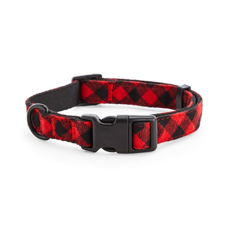 buffalo check dog collar