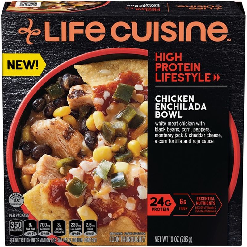 Life Cuisine Chicken Enchilada Bowl Frozen Meal (10 oz) Instacart