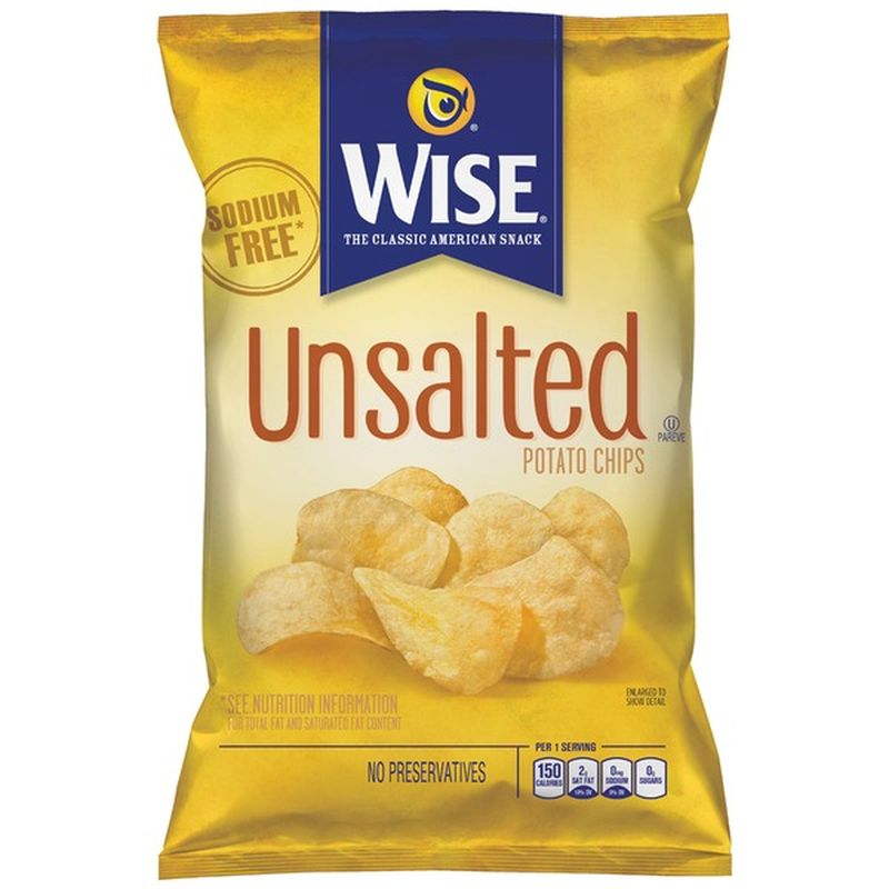 Wise Unsalted Potato Chips 7 Oz Instacart 4799