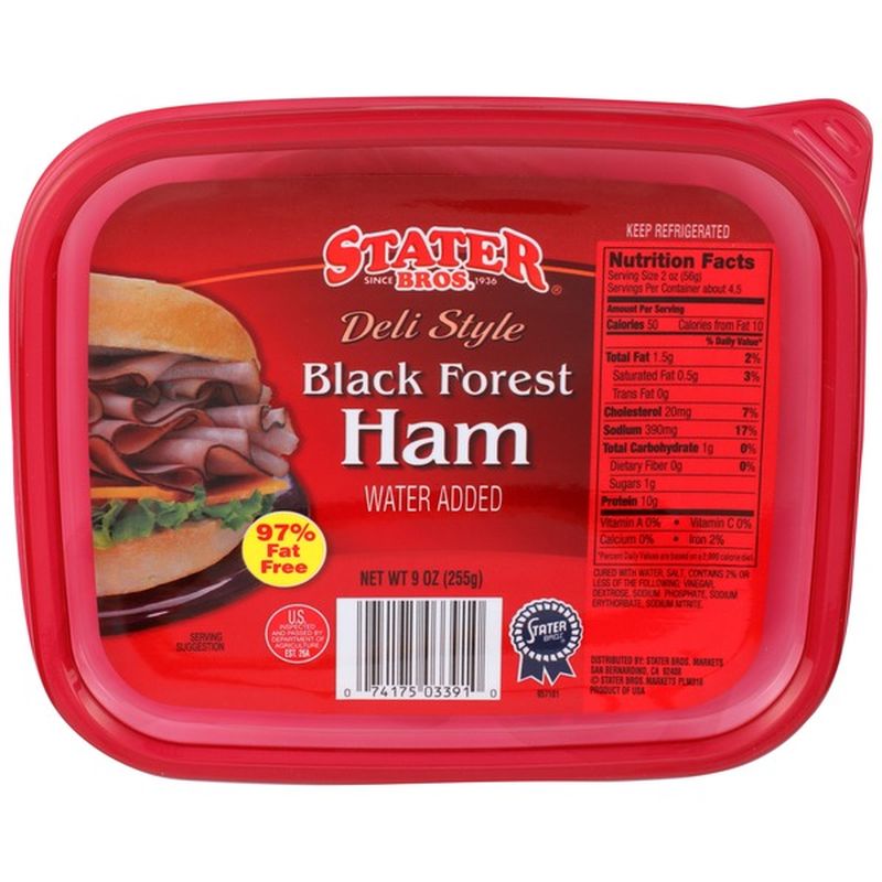 Stater Bros Deli Style Black Forest Ham (9 oz) from Stater Bros