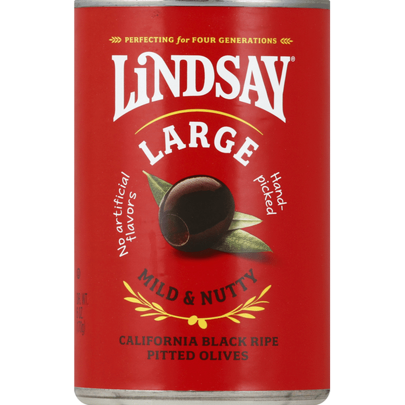 Lindsay Olives, California Black Ripe, Pitted, Large (6 Oz) From Publix ...