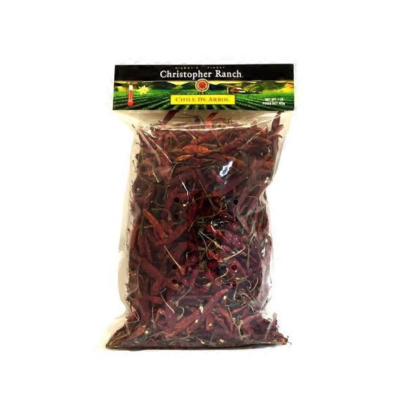 Christopher Ranch Dried Chile De Arbol Pepper (16 oz) Instacart