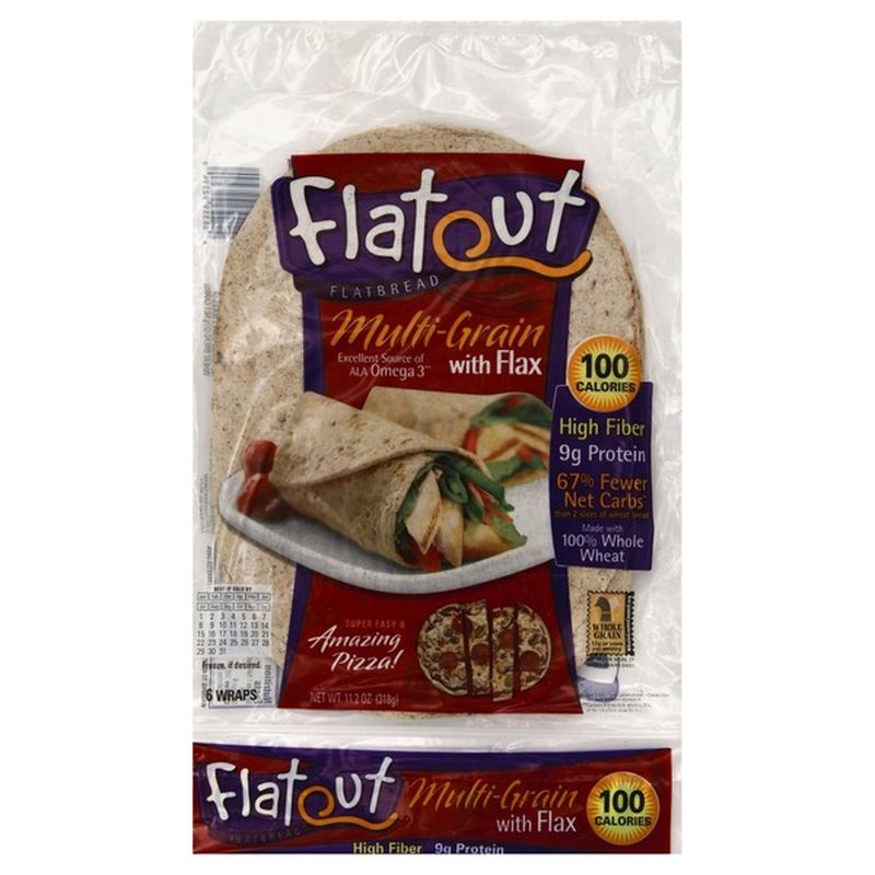 Flatout Flatbread Multigrain With Flax (1.86 oz) Instacart