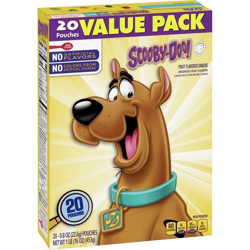 Betty Crocker Scooby Doo Snacks Fruit Snacks Value (0.8 oz) - Instacart