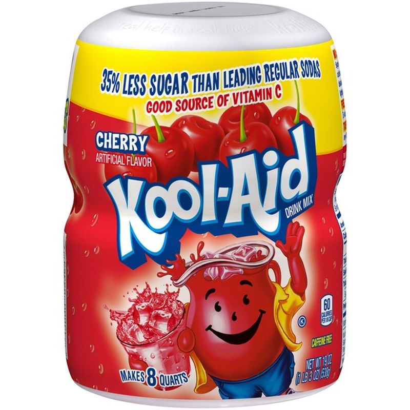 KoolAid Sugar Sweetened Cherry Powdered Drink Mix (19 oz) from Stater