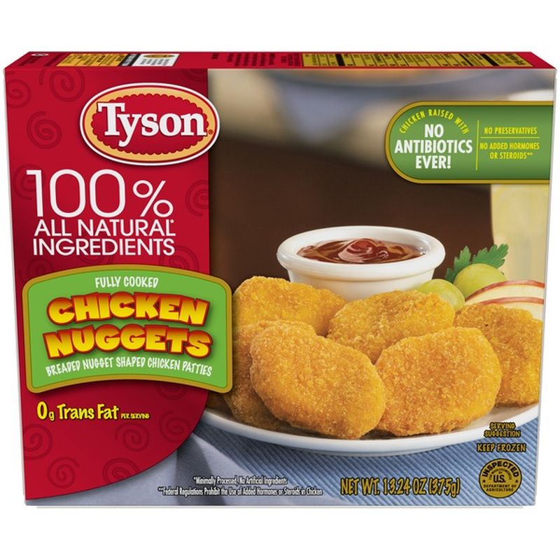 Tyson Fully Cooked Chicken Nuggets Frozen 1324 Oz Instacart
