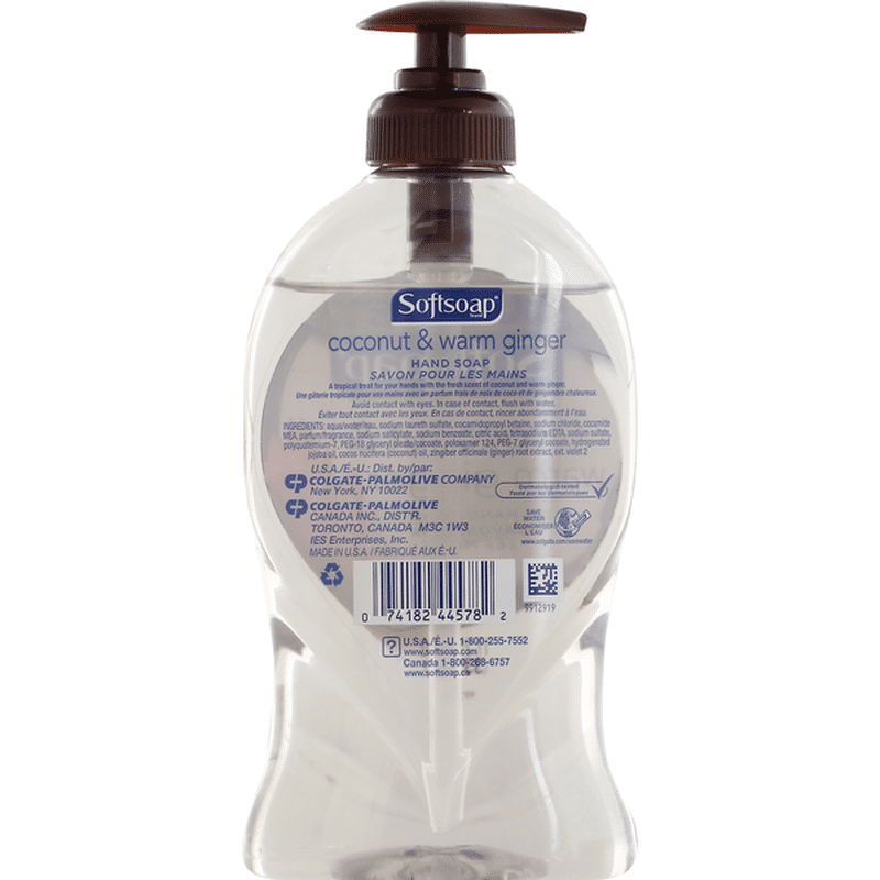 softsoap coconut & warm ginger hand soap