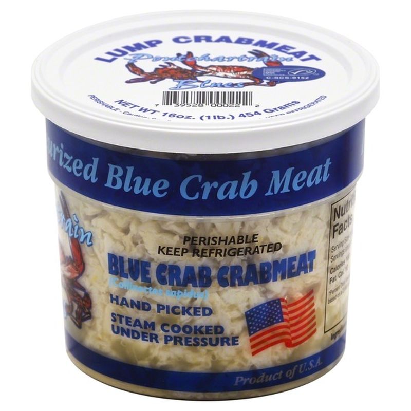 Pontchartrain Blue Crab, Inc. Crabmeat, Blue Crab, Lump (16 oz) Instacart