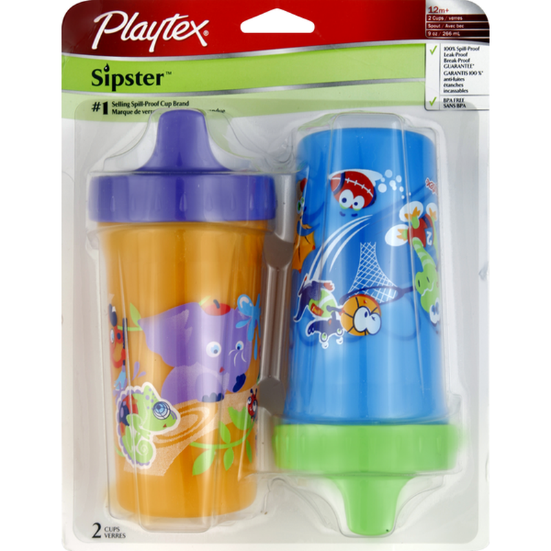Playtex SpillProof Cups, 9 oz, Stage 3 (12+ mos) (2 each) Instacart