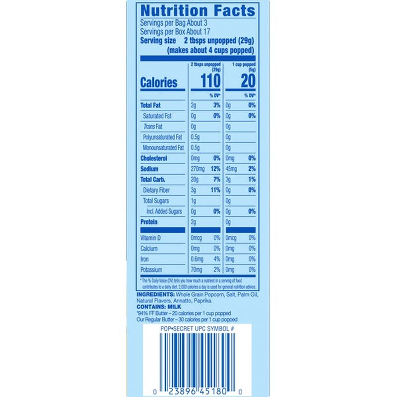 Pop Secret Popcorn Premium Butter 18 Oz Instacart