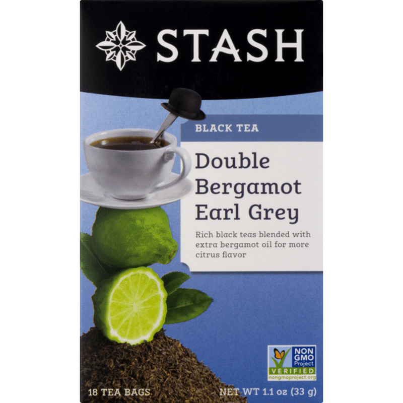 Stash Tea Black Tea Double Bergamot Earl Grey 18 Ct Instacart