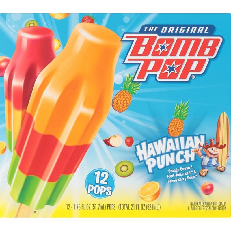 Bomb Pop Hawaiian Punch Ice Pop (12 ct) from Safeway - Instacart