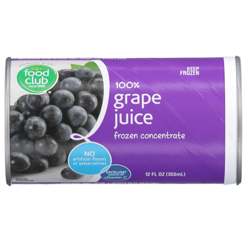 Food Club 100 Grape Juice Frozen Concentrate (12 fl oz) Instacart