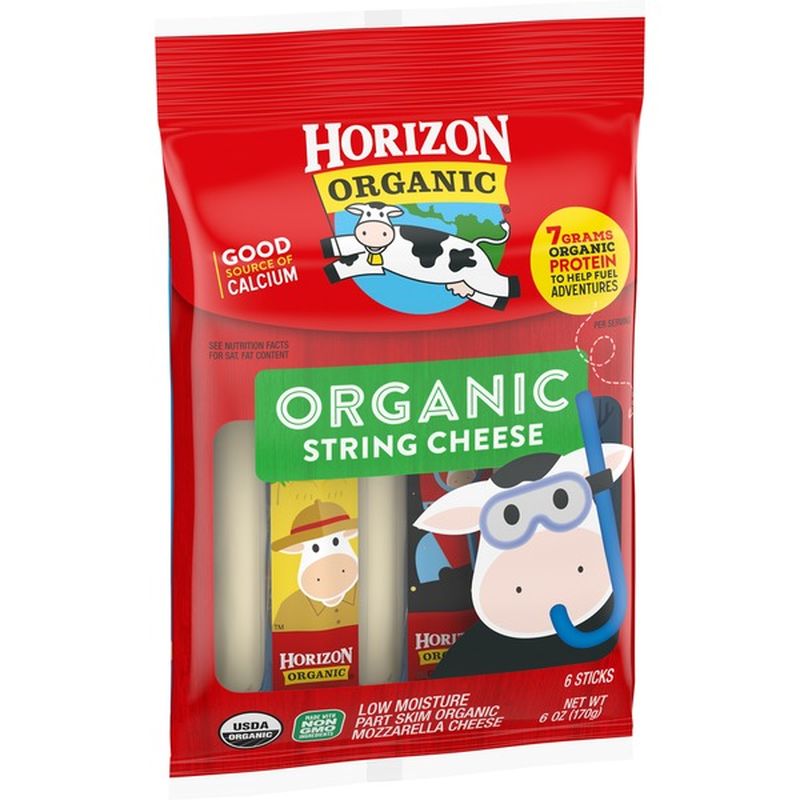 Horizon Organic Mozzarella Organic String Cheese Sticks (6 ct) from Harris Teeter Instacart
