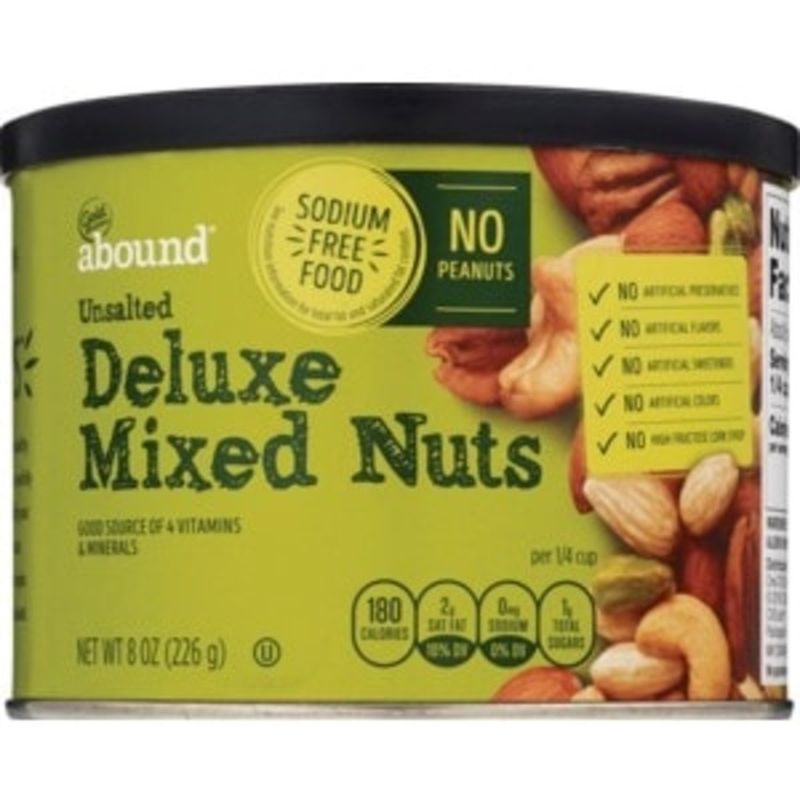 CVS Gold Emblem Abound Unsalted Deluxe Mixed Nuts (8.75 oz) from CVS