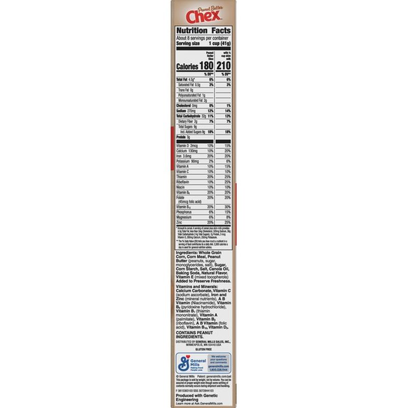 Chex Corn Cereal, Sweetened, Gluten Free, Peanut Butter (12.2 oz) from