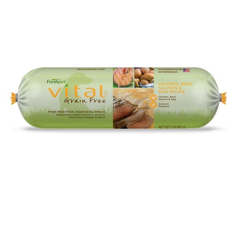Freshpet Vital Grain Free Chicken, Beef, & Salmon Fresh Dog Food (2 lb