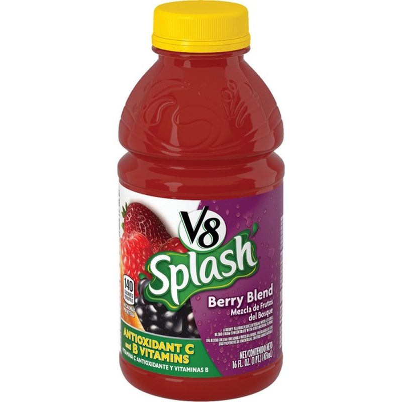 V8® Splash® Juice Drink, Berry Blend (16 fl oz) Instacart