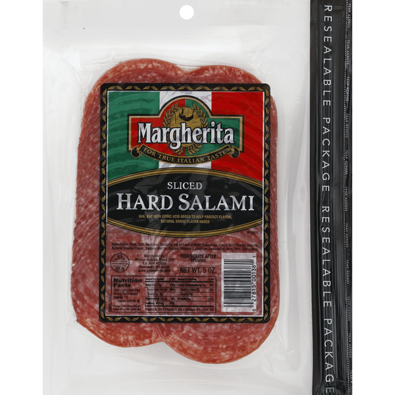 Margherita Salami, Hard, Sliced (5 oz) Instacart